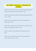 LSU ISDS 3115 Exam 1 Questions & Answers &vert; 390 Questions with 100&percnt; Correct Answers &vert; Verified &vert; Updated 2023 &vert; 109 Pages