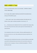 SSD 4 MOD 3 Test  &vert; Questions with 100&percnt; Correct Answers &vert; Verified &vert; Updated 2023