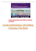 Gordis Epidemiology 6th Edition Celentano Test Bank(chapters 1-20)