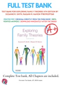 Test Bank For Exploring Family Theories 4th Edition By Suzanne R. Smith, Raeann R. Hamon 9780190297268 