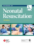 Textbook of Neonatal Resuscitation NRP 7th Edition 2024 revised updated complete test bank 