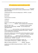 ATI medications mental health Exam 2023