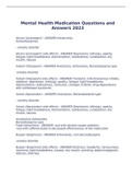  Mental Health Medication Questions and Answers 2023
