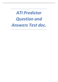 ATI Predictor Question and Answers Test doc..pdf