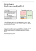Ondernemingsfiscaliteit oefening met uitleg