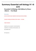 Essential Cell Biology 4th Edition by Bruce Alberts – Test Bank