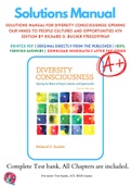 Solutions Manual For Diversity Consciousness Opening Our Minds to People Cultures and Opportunities 4th Edition By Richard D. Bucher 9780321919069