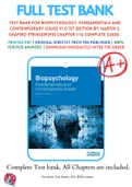 Test Bank For Biopsychology: Fundamentals and Contemporary Issues v1.0 1st Edition By Martin S. Shapiro 9781453392935 Chapter 1-16 Complete Guide .