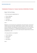 Test Bank Fundamentals of Nursing Care: Concepts, Connections & Skills Edition 3  ALL CHAPTERS.VERIFIED