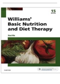 Test bank for williams basic nutrition and diet therapy 15th edition by nix