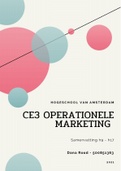 Samenvatting Principes van marketing, ISBN: 9789043038065  CE3: Operationele marketing (1000CE3E22)