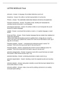 LETRS MODULE Final Study Guide &vert; Verified