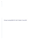Portage Learning BIOD 152 A&P 2 Module 1 Exam 2022