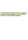 Test Bank Medical-Surgical Nursing: Concepts for Interprofessional Collaborative Care 9th Edition Chapters 1-74 Full Complete Solutions.