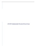 ATI RN Fundamentals Proctored Focus Exam