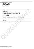 A-level ENGLISH LITERATURE B 7717/2A Paper 2A Texts and genres: Elements of crime writing[DOWNLOAD TO PASS]