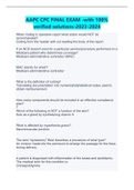 AAPC CPC FINAL EXAM -with 100&percnt; verified solutions-2023-2024