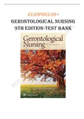 Gerontological Nursing - 9th Edition Eliopoulos Test Bank &lpar;questions & answers&rpar;2023
