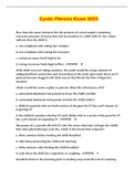 Cystic Fibrosis Exam 2023