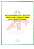 NUR 2571 / NUR2571 Exam 2: Professional Nursing II Exam 2 / PN2 Exam 2 Review (Latest 2022/2023) Rasmussen