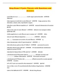 Resp Exam 2 Cystic Fibrosis with Questions and Answers