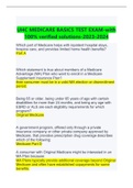 UHC MEDICARE BASICS TEST EXAM-with 100&percnt; verified solutions-2023-2024