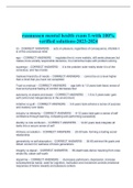 rasmussen mental health exam 1-with 100&percnt; verified solutions-2023-2024