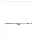 HESI RN MED SURG EXAM 2022 Q3 55 Actual Exam Q&A