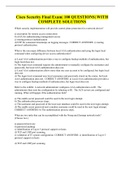 Cisco Security Final Exam&vert; 100 QUESTIONS&vert; WITH COMPLETE SOLUTIONS