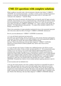 CME&vert;221 questions&vert; with complete solutions