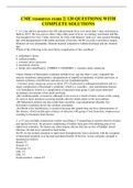 CME resources exam 2&vert; 120 QUESTIONS&vert; WITH COMPLETE SOLUTIONS