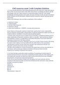 CME Resources Exam 2 With Complete Solutions