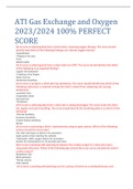 ATI Gas Exchange and Oxygen 2023&sol;2024 100&percnt; PERFECT SCORE 