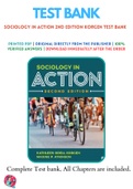 Sociology in Action 2nd Edition Korgen Test Bank