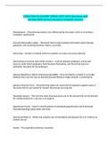 CMAA NHA GLOSSARY TERMS 2022-2023 Questions with verified 100&percnt; correct Answers complete solution