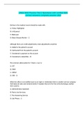 CMAA NHA Practice Test 2 Questions with verified 100&percnt; correct Answers complete solution 2023