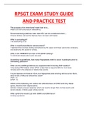 NEW 2023 RPSGT EXAM PRACTICE TEST AND STUDY GUIDE WITH COMPLETE SOLUTION AND ALREADY PASSED.