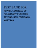 PULMONARY FUNCTION TESTING 11TH EDITION BY MOTTRAM