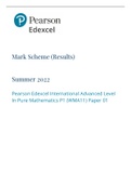 Edexcel International Advanced Level In Pure Mathematics P1 (WMA11) Paper 01