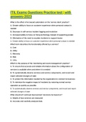ITIL Exams Questions Practice test _ with answers-2023