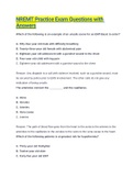 NREMT Practice Exam Questions &lowbar;with Answers&lowbar; practice test &lowbar;2023