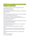 CBSPD Tech Certification Exam Study Guide&lowbar; Questions&lowbar; practice test