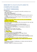 HESI RN V1&comma;V2&comma;V3&comma;V4&comma;V5 AND V8 COMPLETE EXAMS&colon; &lpar;LATEST VERSIONS&rpar;
