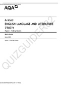 A-level ENGLISH LANGUAGE AND LITERATURE 7707/1 Paper 1 Telling Stories[DOWNLOAD TO PASS]