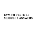 EVM 101 TEST 1-6 MODULE 1 ANSWERS