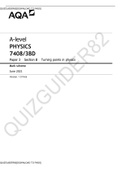 A-level PHYSICS 7408/3BD Paper 3 Section B Turning points in physics[DOWNLOAD TO PASS]