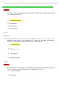 WGU D236 Pathophysiology EXAM QUESTIONS &lpar;solved 2023&rpar; Study Guide Completed with Correct ANSWERS