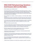 &lpar;verified Q&A&rpar;   WGU D236 Pathophysiology Questions  And Answers 2023 