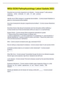 WGU D236 Pathophysiology Latest Update 2023