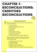 Grade 11 Accounting - Creditors reconciliations